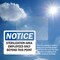 Signmission Sterilization Area Employees Only Beyond OSHA Notice Sign, Vinyl Decal, 10in W x 7in L, 2PK OS-2PACK-NS-D-710-L-18466 - alternate 3